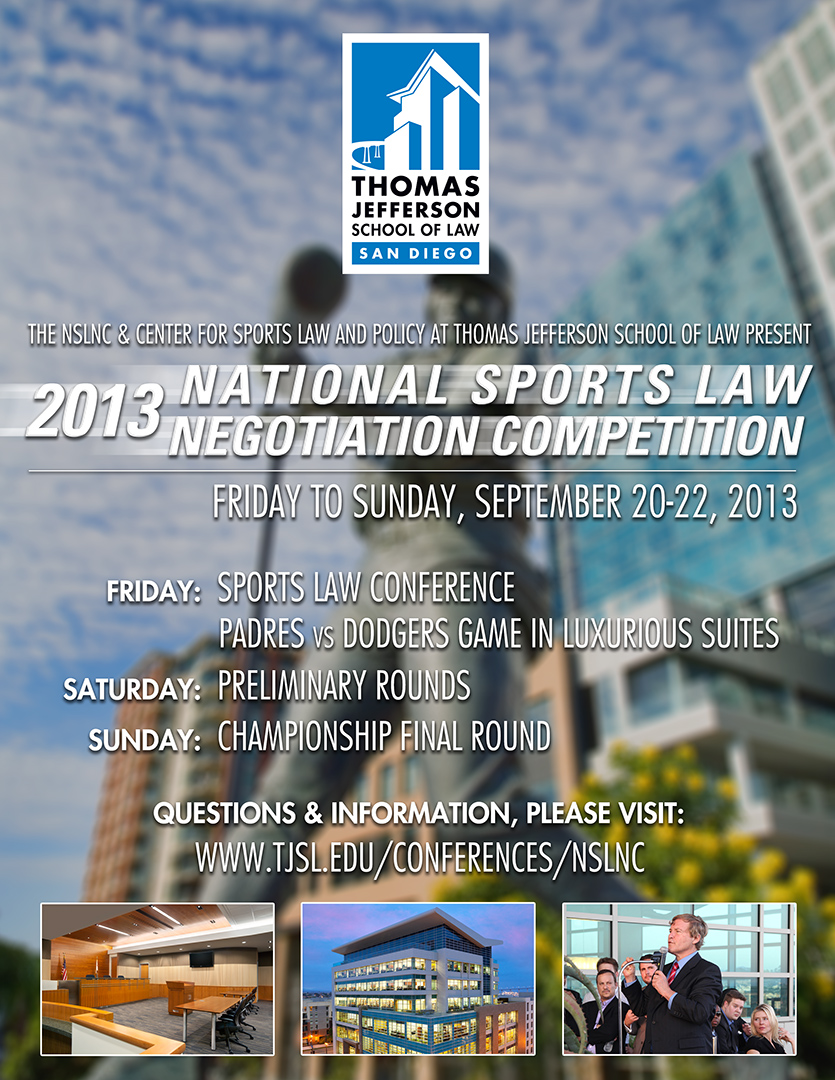 TJSL to Host National Sports Law Negotiation Competition in September