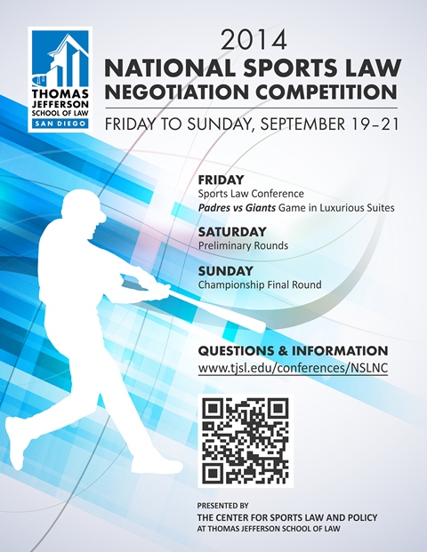 "Upcoming National Sports Law Negotiation Competition & Sports Law Conference," by Alfredo Bustamante, 2L, CSLP Fellow