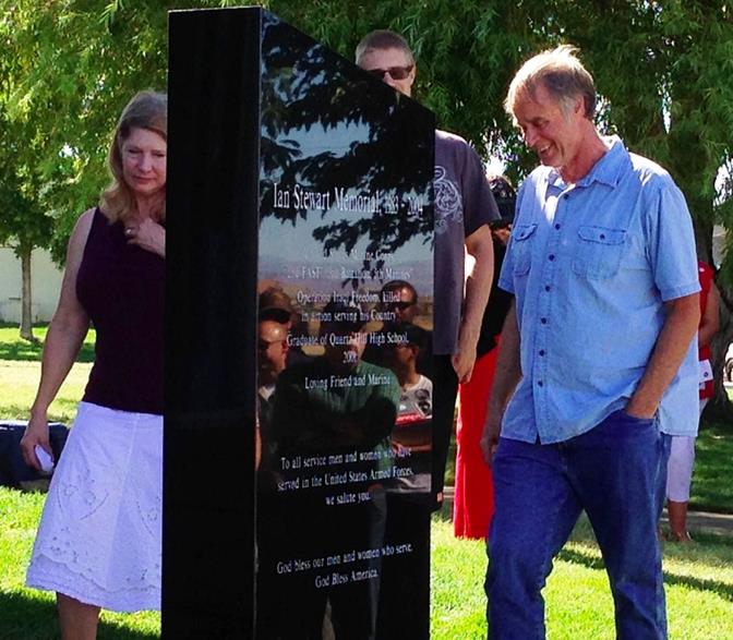 Quartz Hill community unveils memorial honoring fallen Marine