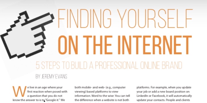 Finding Yourself on the Internet: 5 Steps to Build a Professional Online Brand