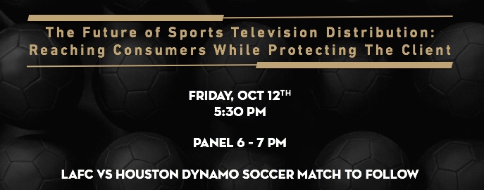 Jeremy Evans on Future of Sports Television Distribution Panel at LAFC-Banc of California Stadium