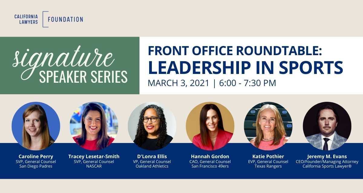 CLF Signature Speaker Series -- Front Office Roundtable: Leadership in Sports