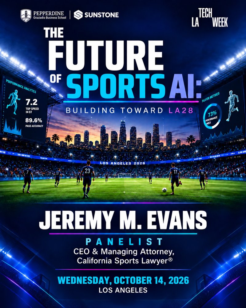 Jeremy M. Evans to Join Sports AI Panel During LA Tech Week